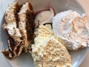 death by dessert ;) at Hiltl - Dachterrasse in Zurich