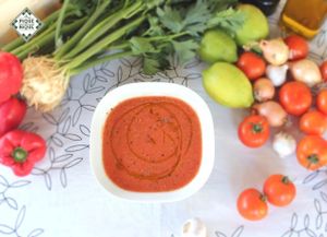 Red Gazpacho (cold Soup) at Le Pique-Nique in Berlin