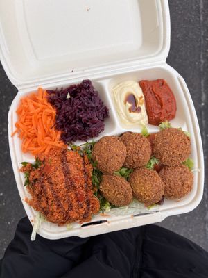Falafel Teller  at Mr Falafel in Schweinfurt
