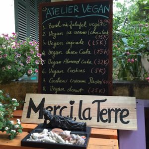 The menu at Xuong Vegan - Atelier Vegan in Hanoi