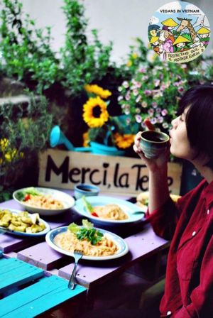 Cashew cream pasta  at Xuong Vegan - Atelier Vegan in Hanoi