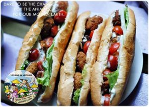 Banh mi falafel by Atelier Vegan at Xuong Vegan - Atelier Vegan in Hanoi