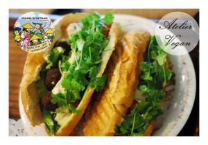their banhmi at Xuong Vegan - Atelier Vegan in Hanoi