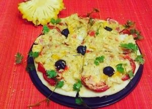 Pizza vegan  at Xuong Vegan - Atelier Vegan in Hanoi