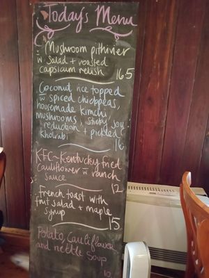 Menu 1of2 - 20.6.19 at Secret Creek Cafe in Lithgow