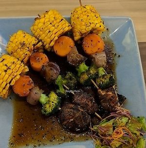 kebab. mushroom and sauce was amazing ?  at Seeds Garden Bistro in Malacca