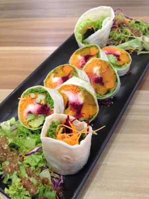 Veg roll at Seeds Garden Bistro in Malacca