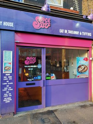 Front Shop at Spice Box in East London