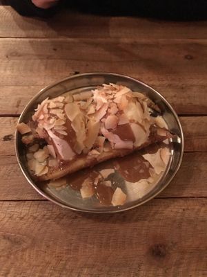 Banana Chai Doffle  at Spice Box in East London