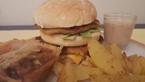 Vegan Burger at Chive Kitchen in Farmington