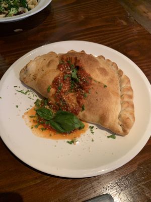Calzone  at Farelli's Trattoria in Queenstown