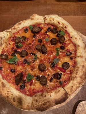 Vegan sausage (super dry)  at Farelli's Trattoria in Queenstown