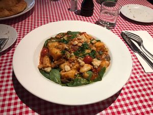 Vegan gnnochi at Farelli's Trattoria in Queenstown