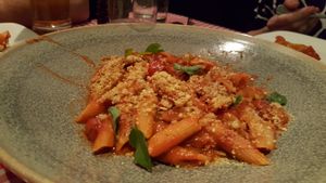 Pasta at Farelli's Trattoria in Queenstown