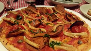 Vegan Pizza at Farelli's Trattoria in Queenstown
