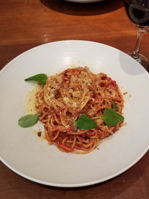 Spaghetti al Pomodoro ~ Delicious! at Farelli's Trattoria in Queenstown