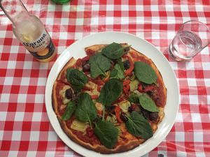 Amazing pizza! at Farelli's Trattoria in Queenstown