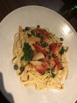 White sauce creamy pasta  at Farelli's Trattoria in Queenstown