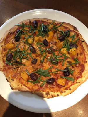 Zucca Pizza!! Amazing at Farelli's Trattoria in Queenstown