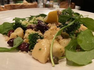 Gnocchi - substituted for the orecchiette.  at Farelli's Trattoria in Queenstown