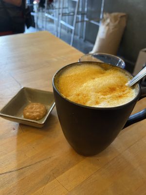 Chai latte: quite sweet, but yummy at Bloem in Amsterdam