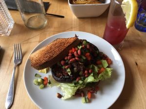 the mushroom sandwich  at Bloem in Amsterdam