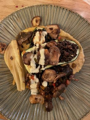 Stuffed zuchini  at Bloem in Amsterdam