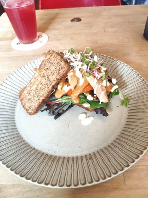 Tofu Sandwich at Bloem in Amsterdam