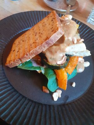 Tofu broodje at Bloem in Amsterdam