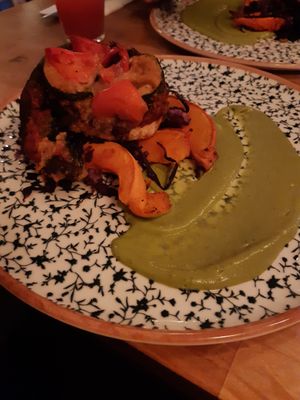 vegetable lasagna at Bloem in Amsterdam
