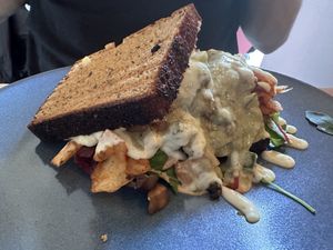 Shawarma Kimchi Sandwich  at Bloem in Amsterdam