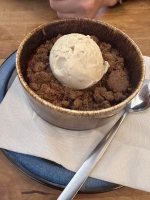 Strawberry-Rhubarb Crumble  at Bloem in Amsterdam