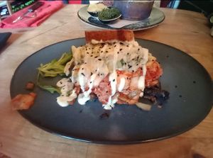 Kimchi and mushroom shawarma  at Bloem in Amsterdam