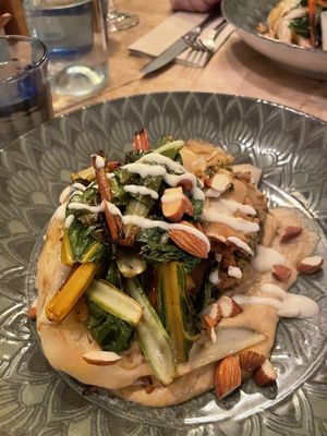 Fried pointed cabbage with rammenas gratin  at Bloem in Amsterdam