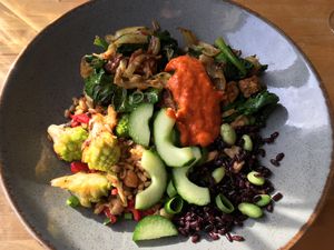 Vegan curry  at Bloem in Amsterdam