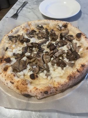Forest mushroom. So good   at Pizza Barbone in Hyannis
