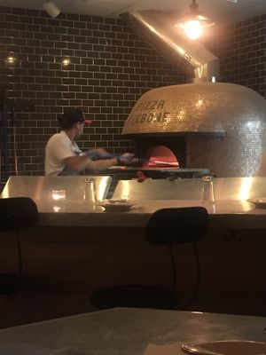 Brick Pizza Oven at Pizza Barbone in Hyannis