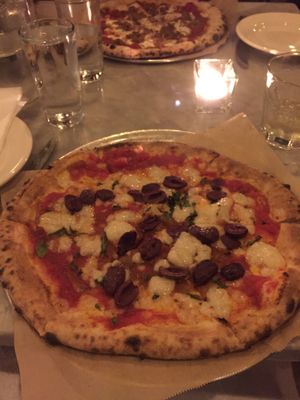 Barbone Meatball with vegan cashew cheese, no meatball at Pizza Barbone in Hyannis