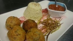 albóndigas de verduras at B12 in Los Cristianos