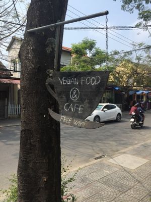 Sign at Annen Vegetarian & Yoga in Hoi An
