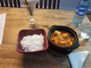 Tofu Ratatouille with rice  at Annen Vegetarian & Yoga in Hoi An