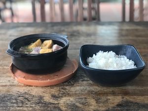 Thai green curry at Annen Vegetarian & Yoga in Hoi An