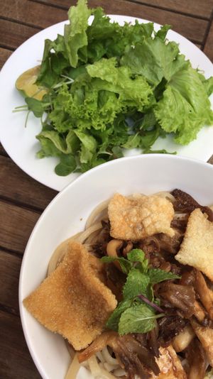 Vegan cao lau  at Annen Vegetarian & Yoga in Hoi An