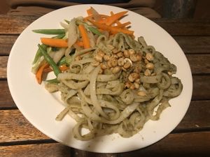 Pesto noodles  at Annen Vegetarian & Yoga in Hoi An