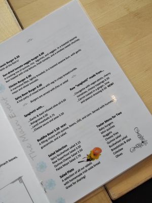 Menu at Nigella Bistro in Benalmadena