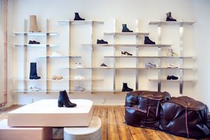 Furniture in vegan leather at Green Laces in Stockholm