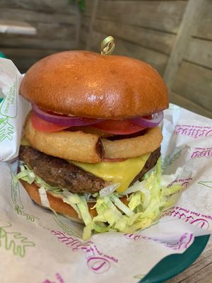 Seitan burger at Orinoco Vegan York in York