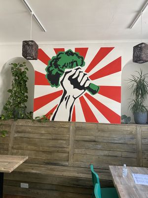 Upstairs seating area at Orinoco Vegan York in York