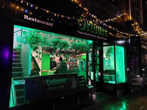 View from the outside (Feb 2022) at Orinoco Vegan York in York