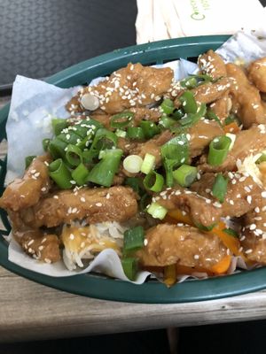 Teriyaki ‘chicken' at Orinoco Vegan York in York